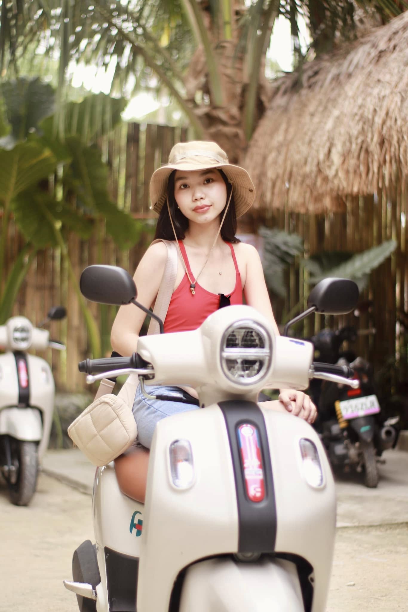 Guest on a scooter at M Resort