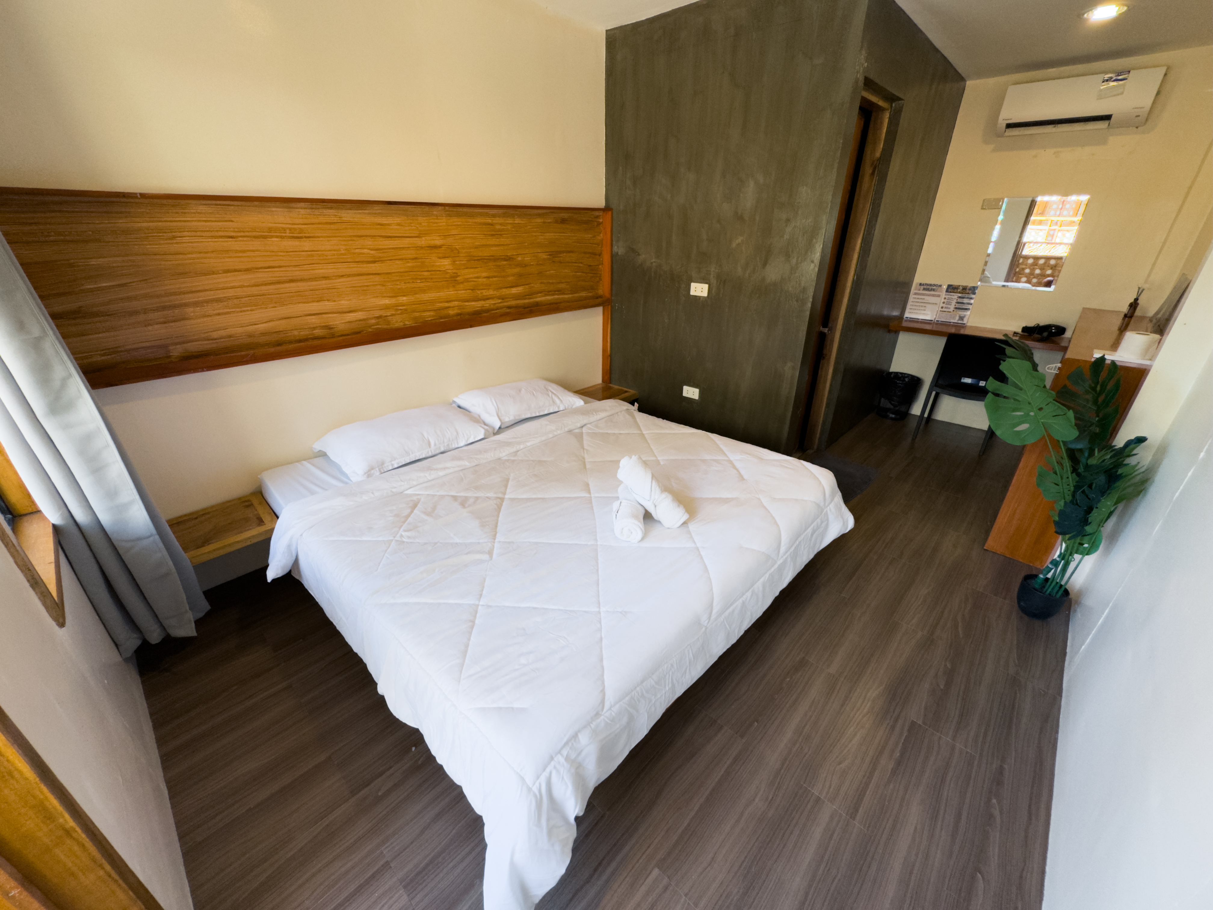 Tropical room with king bed